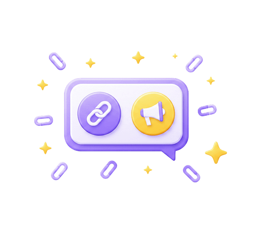 Discord server with a short link leading to a resource, event, or product page with analytics