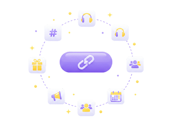 Discord server with resource and announcement links