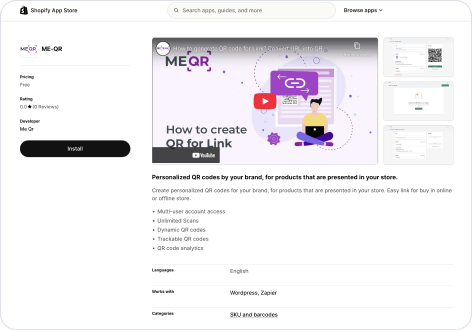 Integration with Shopify