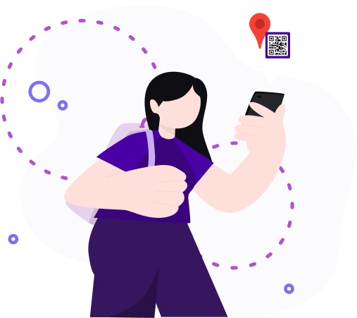 Turn location into QR