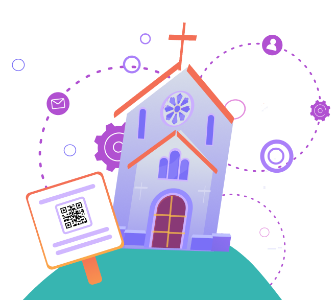 QR-code kerk